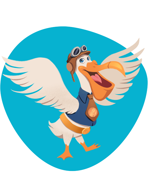 Illustration of Penny the Pelican