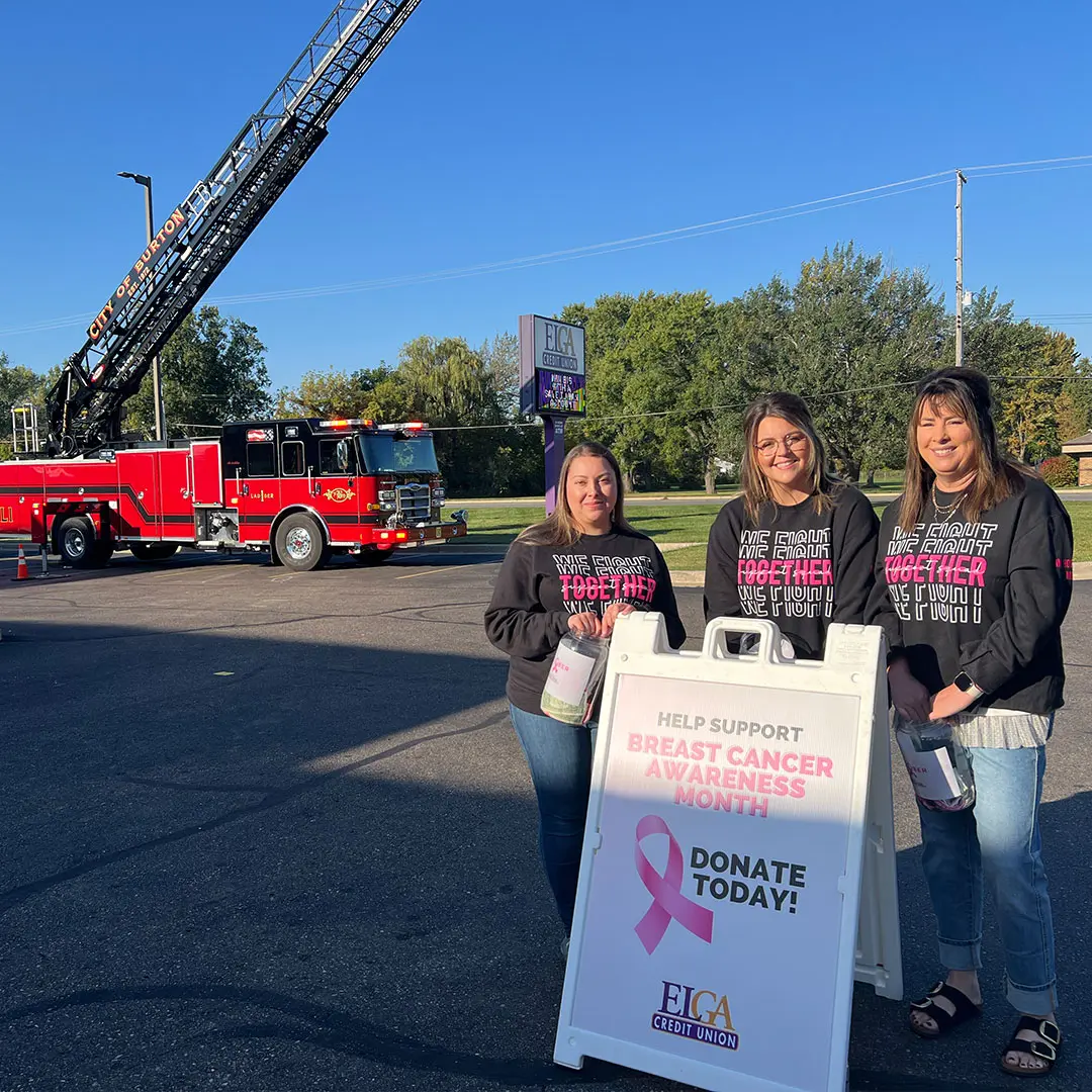 Breast Cancer Awareness event at the Burton Branch