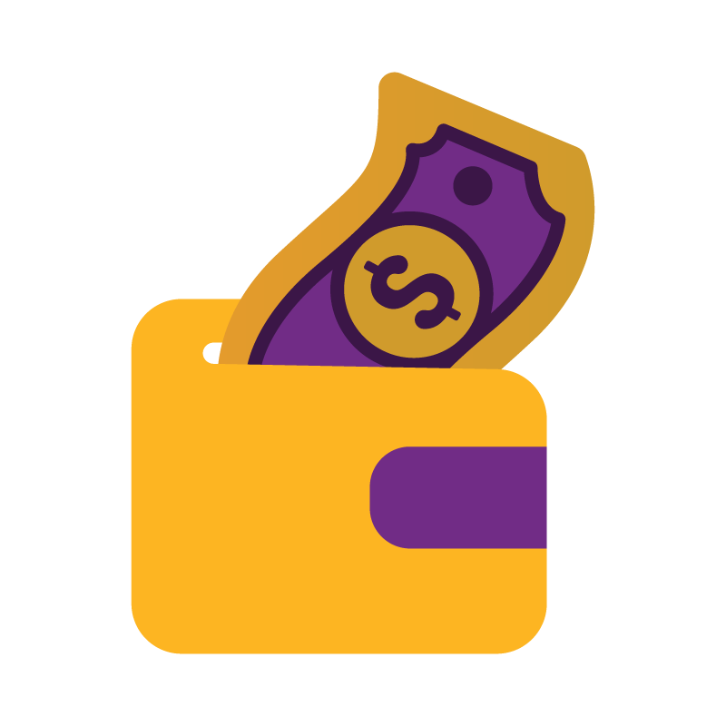An icon of a wallet